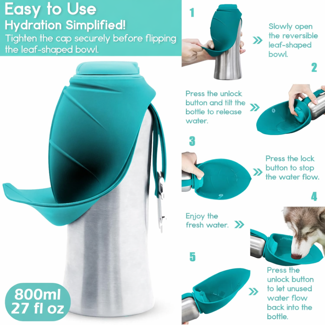 HydraPups™ Dog Water Bottle Large