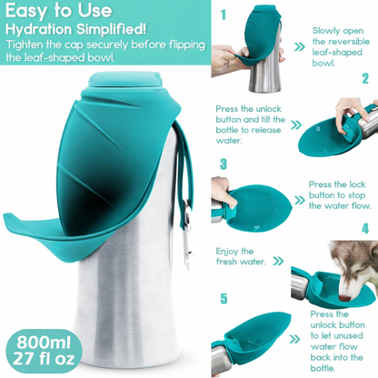 HydraPups™ Dog Water Bottle Large