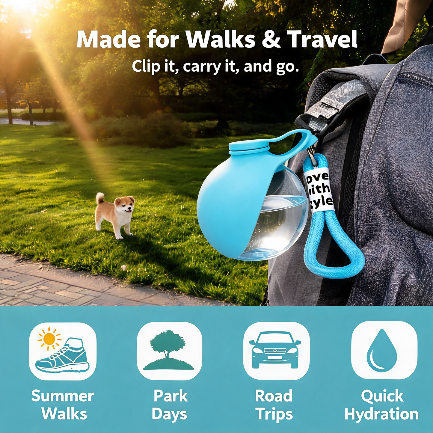 HydraPups™ Dog Water Bottle - Classic